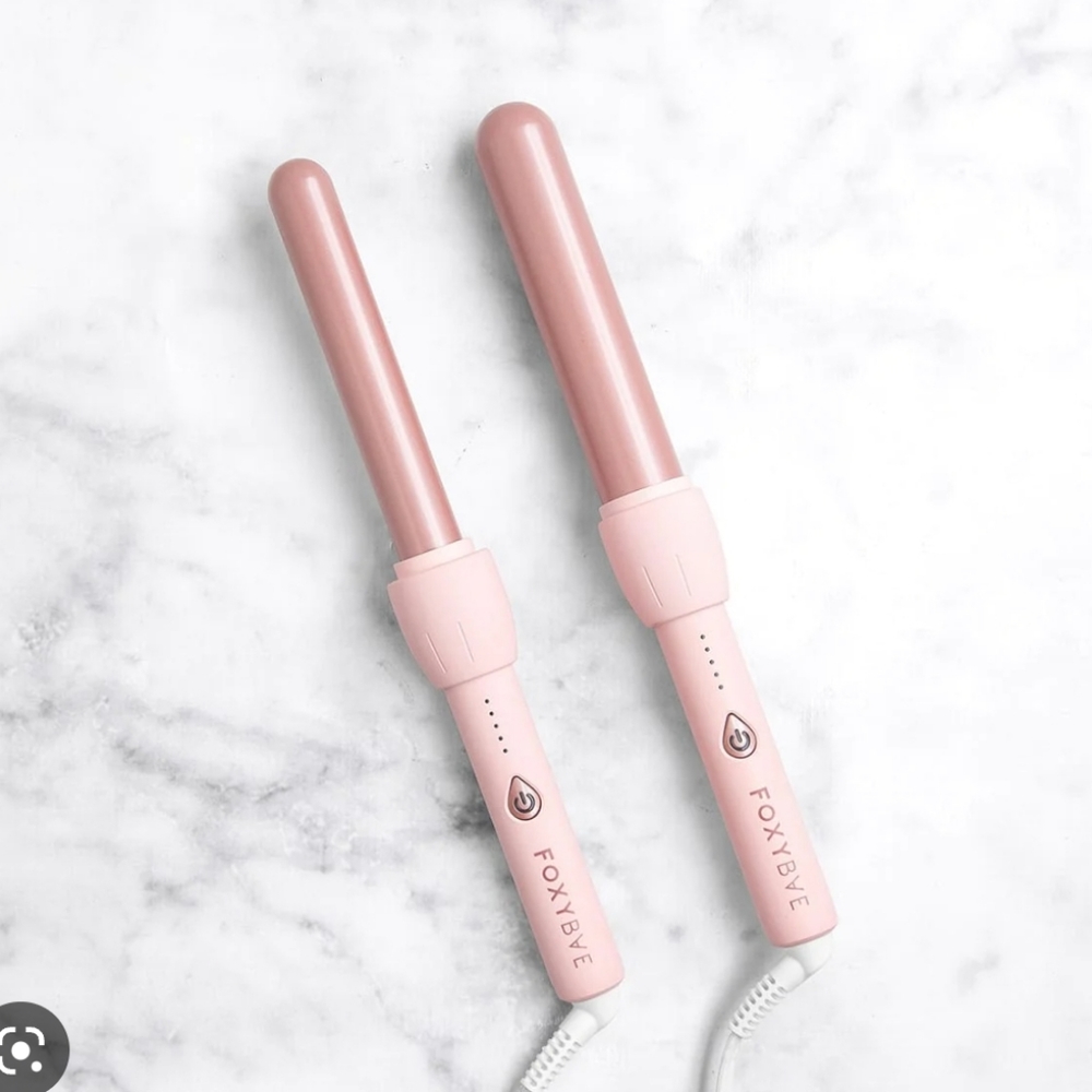 Foxybae curling wand rose gold 1.25" 32mm
